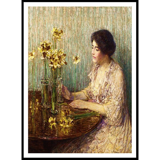 Jonquils 1902, A New Print Of a Frederick Childe Hassam Painting