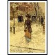 Lady Walking down Fifth Avenue 1902, A New Print Of a Frederick Childe Hassam Painting