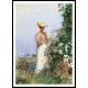 Lady in Flower Garden 1891, A New Print Of a Frederick Childe Hassam Painting