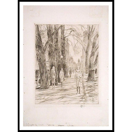 Lafayette Square Washington 1926, A New Print Of a Frederick Childe Hassam Painting