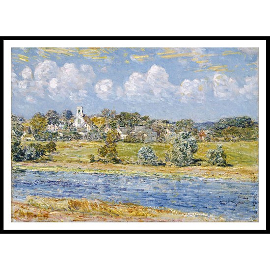 Landscape at Newfields New Hampshire 1909, A New Print Of a Frederick Childe Hassam Painting