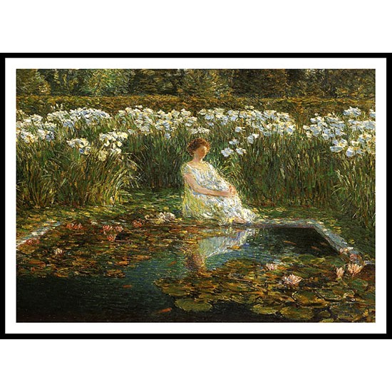 Lilies 1910, A New Print Of a Frederick Childe Hassam Painting