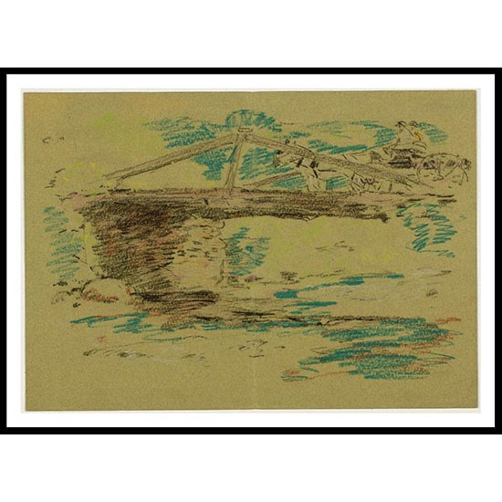 Little Bridge 1907, A New Print Of a Frederick Childe Hassam Painting