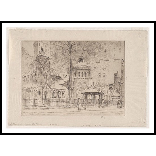 Little Church around the Corner 1923, A New Print Of a Frederick Childe Hassam Painting