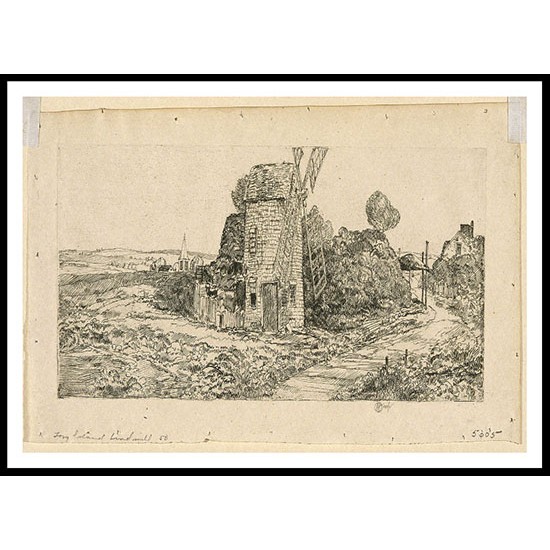 Long Island Windmill 1929, A New Print Of a Frederick Childe Hassam Painting