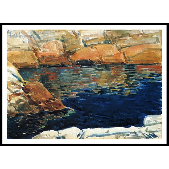 Looking into Beryl Pool 1912, A New Print Of a Frederick Childe Hassam Painting