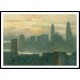 Manhattan's Misty Sunset 1911, A New Print Of a Frederick Childe Hassam Painting