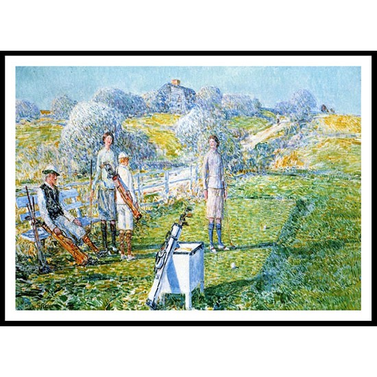 Mixed Foursome 1923, A New Print Of a Frederick Childe Hassam Painting