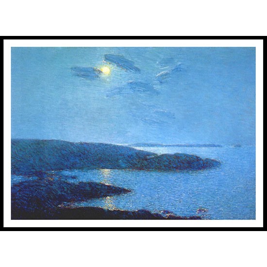 Moonlight Scene 1907, A New Print Of a Frederick Childe Hassam Painting