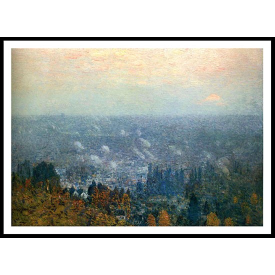 Mount Hood and the Valley of the Willamette 1908, A New Print Of a Frederick Childe Hassam Painting