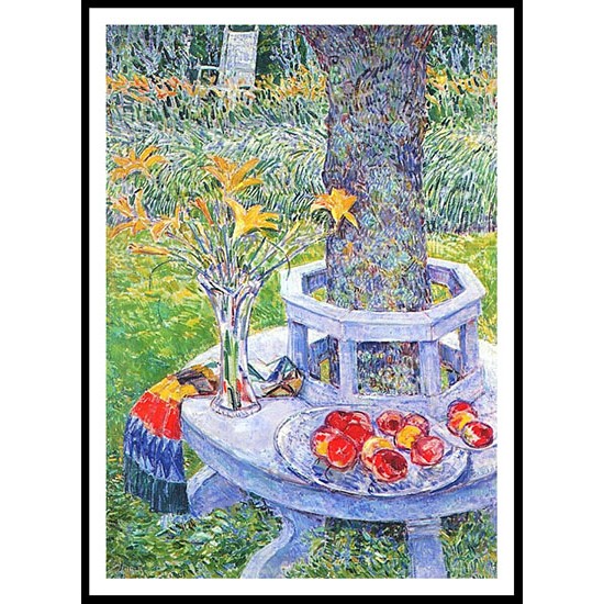 Mrs. Hassam's Garden at East Hampton 1934, A New Print Of a Frederick Childe Hassam Painting