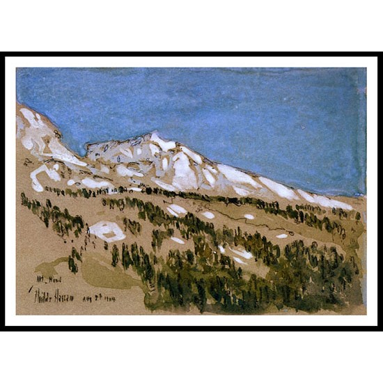 Mt. Hood (Oregon) 1904, A New Print Of a Frederick Childe Hassam Painting