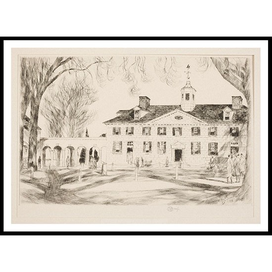 Mt. Vernon 1925, A New Print Of a Frederick Childe Hassam Painting