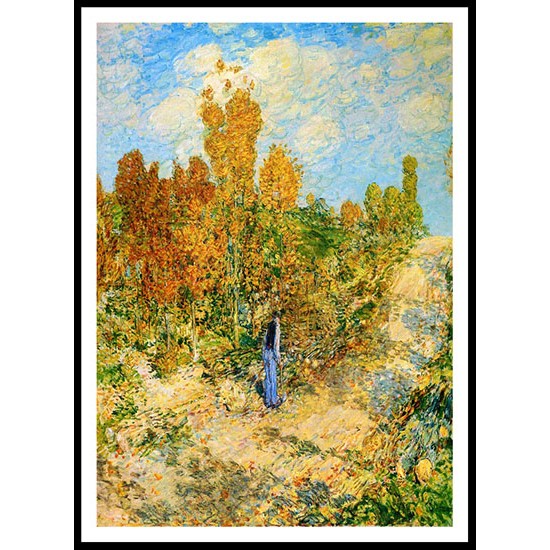 New England Road 1902, A New Print Of a Frederick Childe Hassam Painting