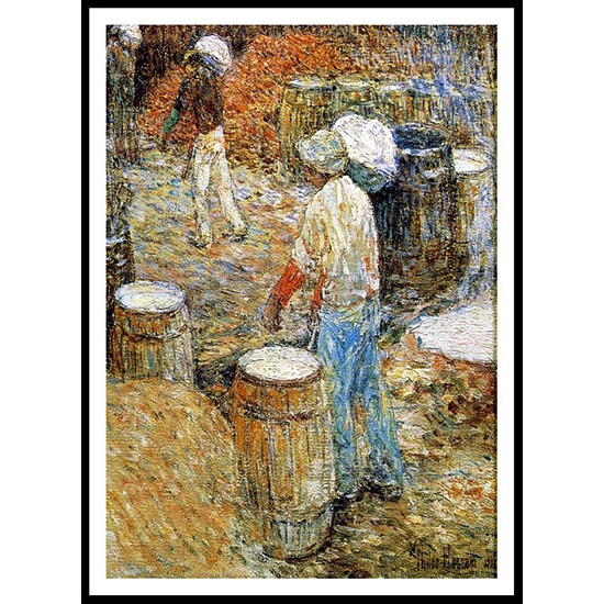 New York Hod Carriers 1900, A New Print Of a Frederick Childe Hassam Painting