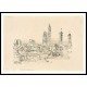 New York Skyline   Light Buildings 1918 01, A New Print Of a Frederick Childe Hassam Painting