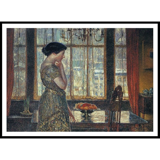 New York Winter Window 1918 19, A New Print Of a Frederick Childe Hassam Painting