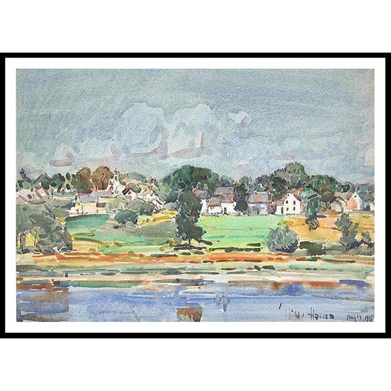 Newfields New Hampshire 1917, A New Print Of a Frederick Childe Hassam Painting