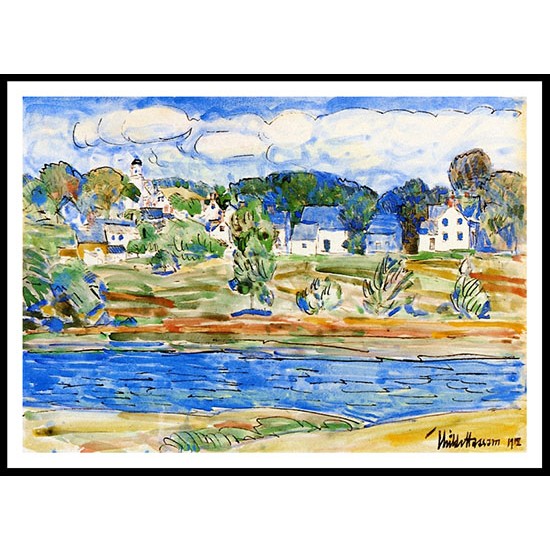 Newfields New Hampshire 1918, A New Print Of a Frederick Childe Hassam Painting