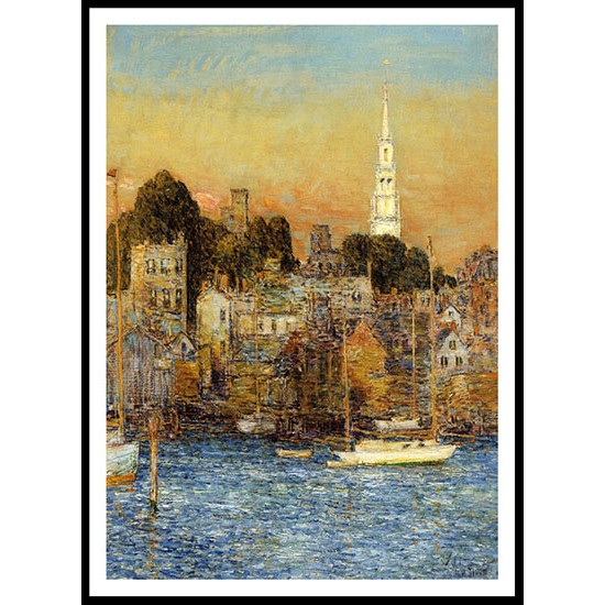 Newport October Sundown 1901, A New Print Of a Frederick Childe Hassam Painting