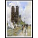 Notre Dame Cathedral Paris 1888, A New Print Of a Frederick Childe Hassam Painting