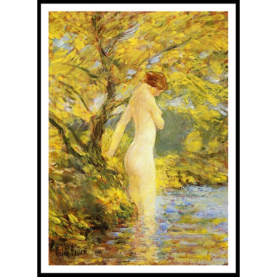 Numph Bathing 1904, A New Print Of a Frederick Childe Hassam Painting