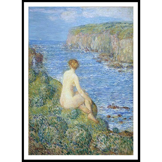 Nymph and Sea 1900, A New Print Of a Frederick Childe Hassam Painting