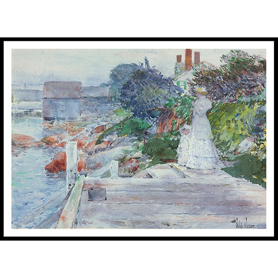 Ocean Front Gloucester Massachusetts 1890 95, A New Print Of a Frederick Childe Hassam Painting