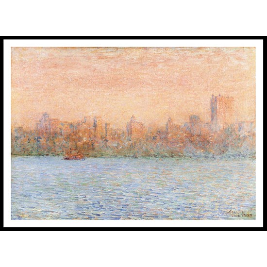 October Haze Manhattan 1910, A New Print Of a Frederick Childe Hassam Painting