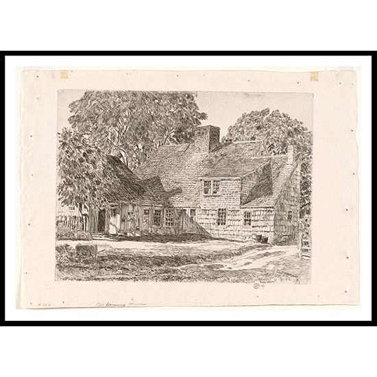 Old Dominy House Easthampton 1928, A New Print Of a Frederick Childe Hassam Painting