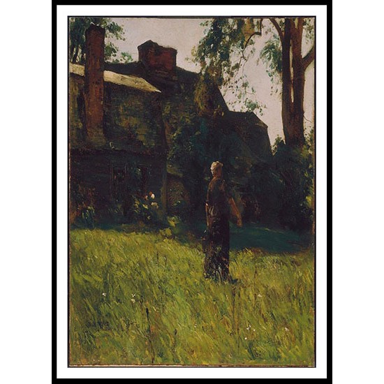 Old Fairbanks House Dedham Massachusetts 1884, A New Print Of a Frederick Childe Hassam Painting