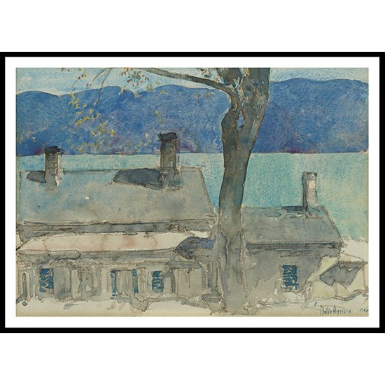 Old House Newburgh New York 1916, A New Print Of a Frederick Childe Hassam Painting