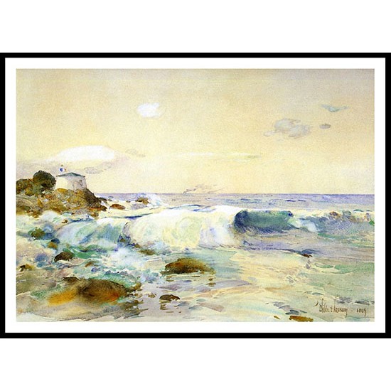 On the Brittany Coast 1889, A New Print Of a Frederick Childe Hassam Painting