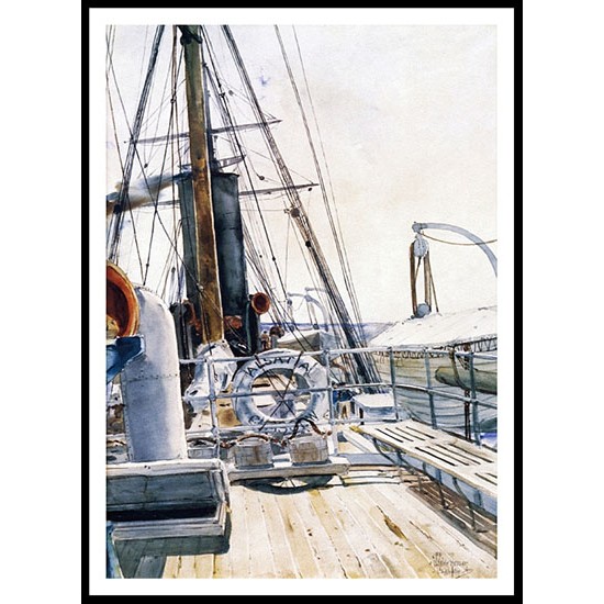 On the Deck 1883, A New Print Of a Frederick Childe Hassam Painting