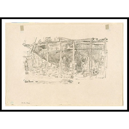 On the Ways 1915, A New Print Of a Frederick Childe Hassam Painting