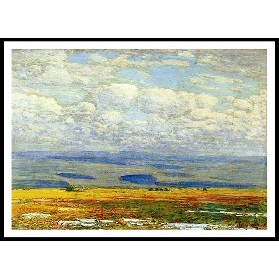 Oregon Landscape 1908, A New Print Of a Frederick Childe Hassam Painting