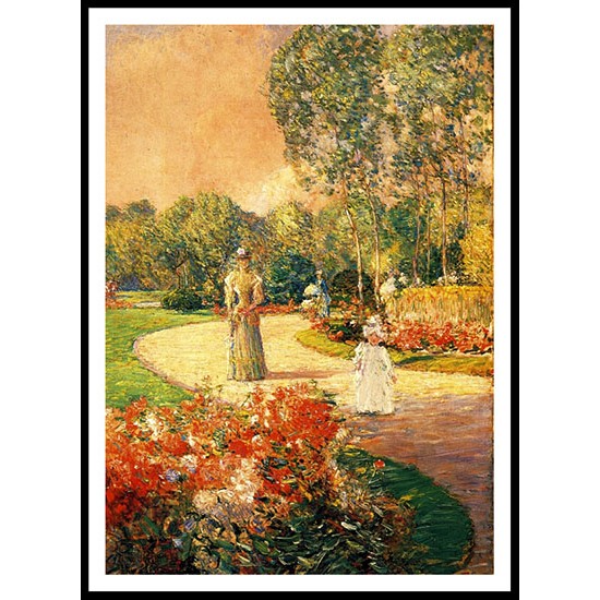 Parc Monceau Paris 1897, A New Print Of a Frederick Childe Hassam Painting