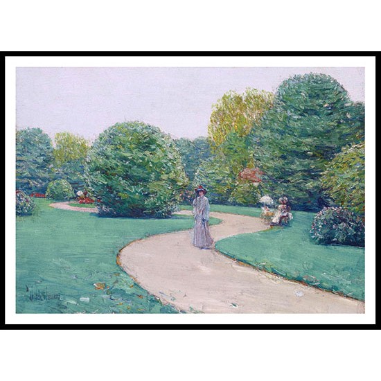 Park Monceau Paris 1888 89, A New Print Of a Frederick Childe Hassam Painting