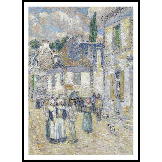 Pont Aven 1897, A New Print Of a Frederick Childe Hassam Painting