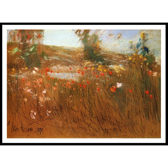 Poppies Isles of Shoals 1890, A New Print Of a Frederick Childe Hassam Painting