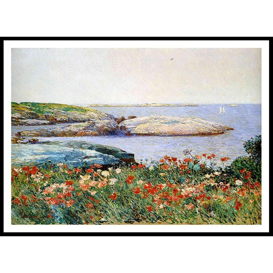 Poppies Isles of Shoals 1891, A New Print Of a Frederick Childe Hassam Painting