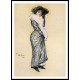 Portrait of a Lady in Blue Dress 1906, A New Print Of a Frederick Childe Hassam Painting