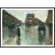 Rainy Day Boston 1885, A New Print Of a Frederick Childe Hassam Painting