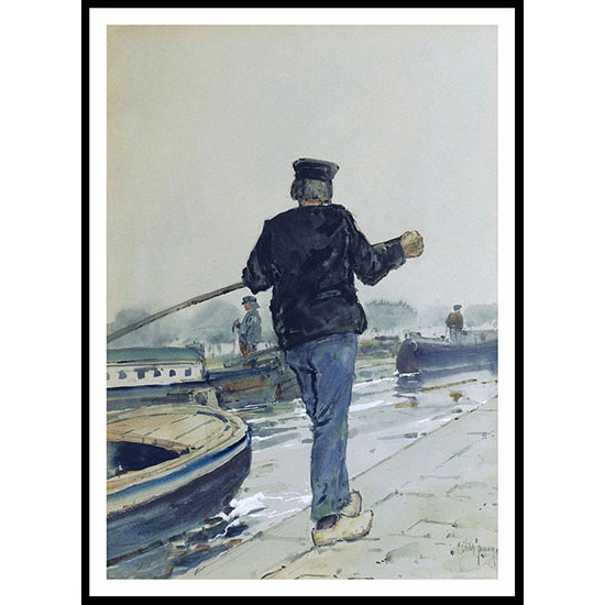 Riverside Holland 1883, A New Print Of a Frederick Childe Hassam Painting