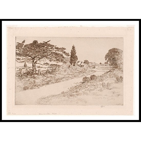 Skimhampton Road 1929, A New Print Of a Frederick Childe Hassam Painting