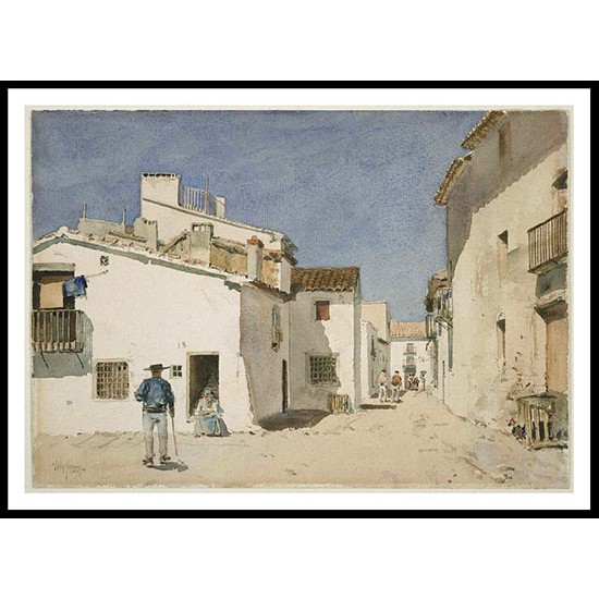 Spanish Street 1889, A New Print Of a Frederick Childe Hassam Painting