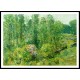 Spring Landscape with a Farmer and White Horse 1906, A New Print Of a Frederick Childe Hassam Painting