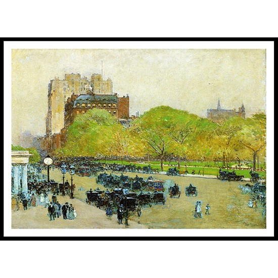 Spring Morning in the Heart of the City (aka Madison Square New York) 1890, A New Print Of a Frederick Childe Hassam Painting