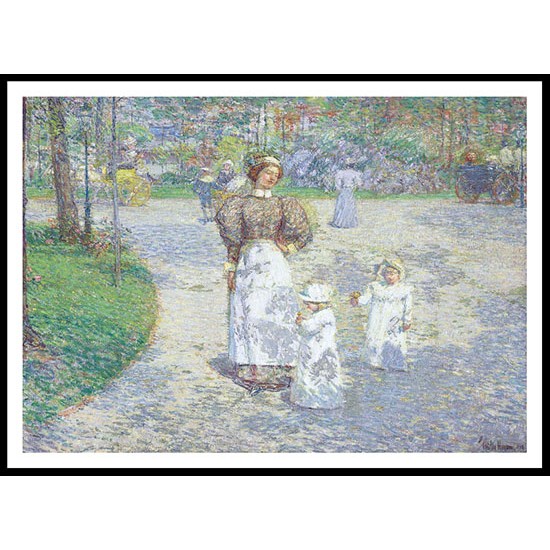 Spring in Central Park 1908, A New Print Of a Frederick Childe Hassam Painting