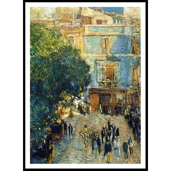 Square at Sevilla 1910, A New Print Of a Frederick Childe Hassam Painting